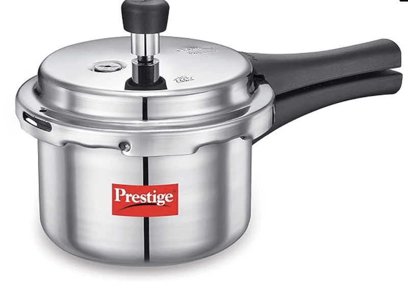 Prestige Popular Aluminium Outer Lid Pressure Cooker, 1.5 Litres, Silver-1