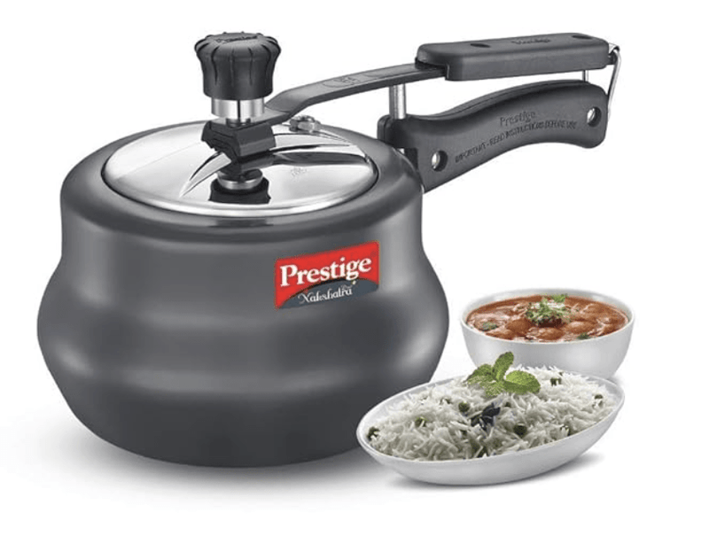 Prestige Nakshatra Plus Hard Anodised Handi 2 Litre, Black, 2 Liter-1