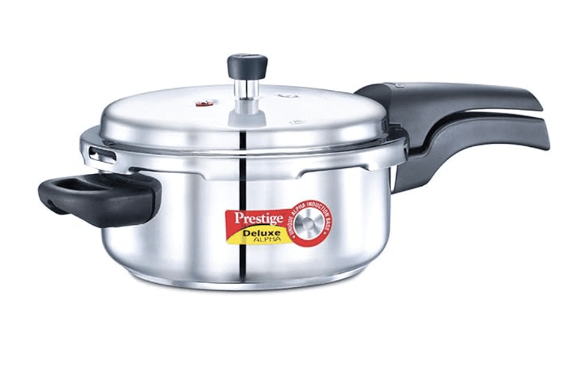 Prestige Deluxe Alpha Outer Lid Stainless Steel Pressure Cooker, 3 Litres, Silver-1