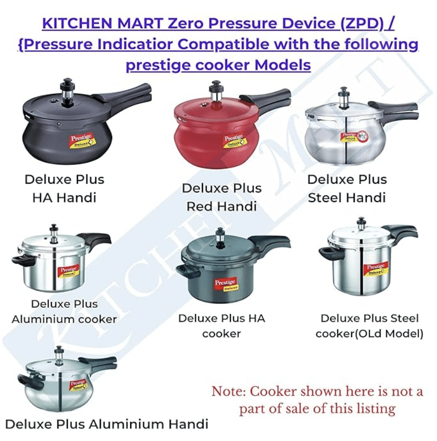 Prestige safety valve for Deluxe aluminium and stainless steel cookers