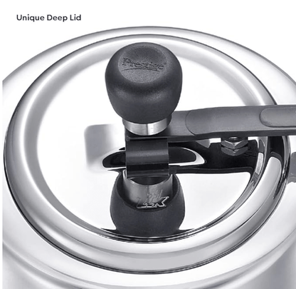 Prestige Nakshatra Essential Svachh Stainless Steel Pressure Cookers (3L, Silver, Tri-Ply Bottom, Inner Lid)