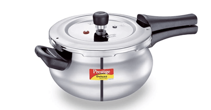 Prestige Svachh, 20268, 4 L, Alpha Junior Handi, With Deep Lid For Spillage Control, Stainless Steel, Silver, Outer Lid, 4.4 Liter