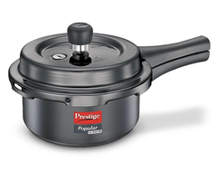 Prestige Popular Svachh Hard Anodised Pressure Cooker(2.0 L, Black, Deep Lid-Controls Spillage)-1