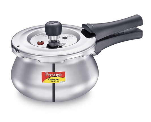 Prestige Svachh, 20266, 2 L, Alpha Baby Handi, With Deep Lid For Spillage Control, Stainless Steel, Silver, Outer Lid, 2 Liter