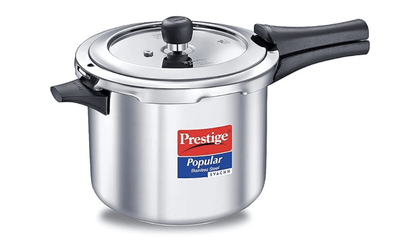 Prestige Popular Svachh Stainless Steel Outer Lid Pressure Cooker 2.0 L, 2 Liter