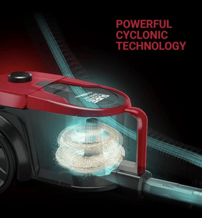 Eureka Forbes Supervac 1600 Watts Powerful Suction,bagless Vacuum Cleaner with cyclonic Technology,7 Accessories,1 Year Warranty,Compact,Lightweight & Easy to use (Red)