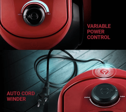 Eureka Forbes Supervac 1600 Watts Powerful Suction,bagless Vacuum Cleaner with cyclonic Technology,7 Accessories,1 Year Warranty,Compact,Lightweight & Easy to use (Red)