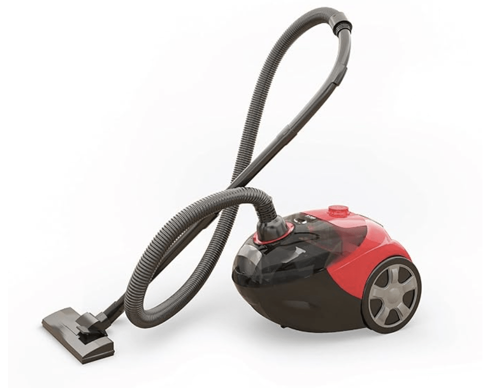 Eureka Forbes Fast Clean 1150 Watts Powerful Suction Vacuum Cleaner with Reusable dust Bag & 5 Accessories,Compact,1 Year Warranty,Light Weight & Easy to use (Red & Black)