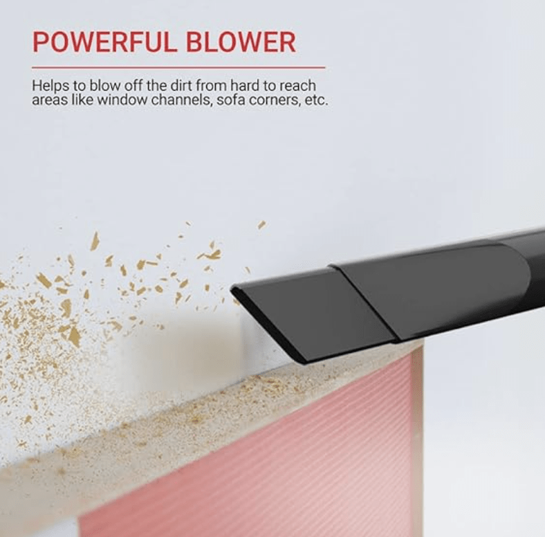 Eureka Forbes Quick Clean NXT 1200 Watts Powerful Suction & Blower Vacuum Cleaner,Reusable dust Bag,5 Accessories,1 Year Warranty,Compact,Light Weight & Easy to use (Red)