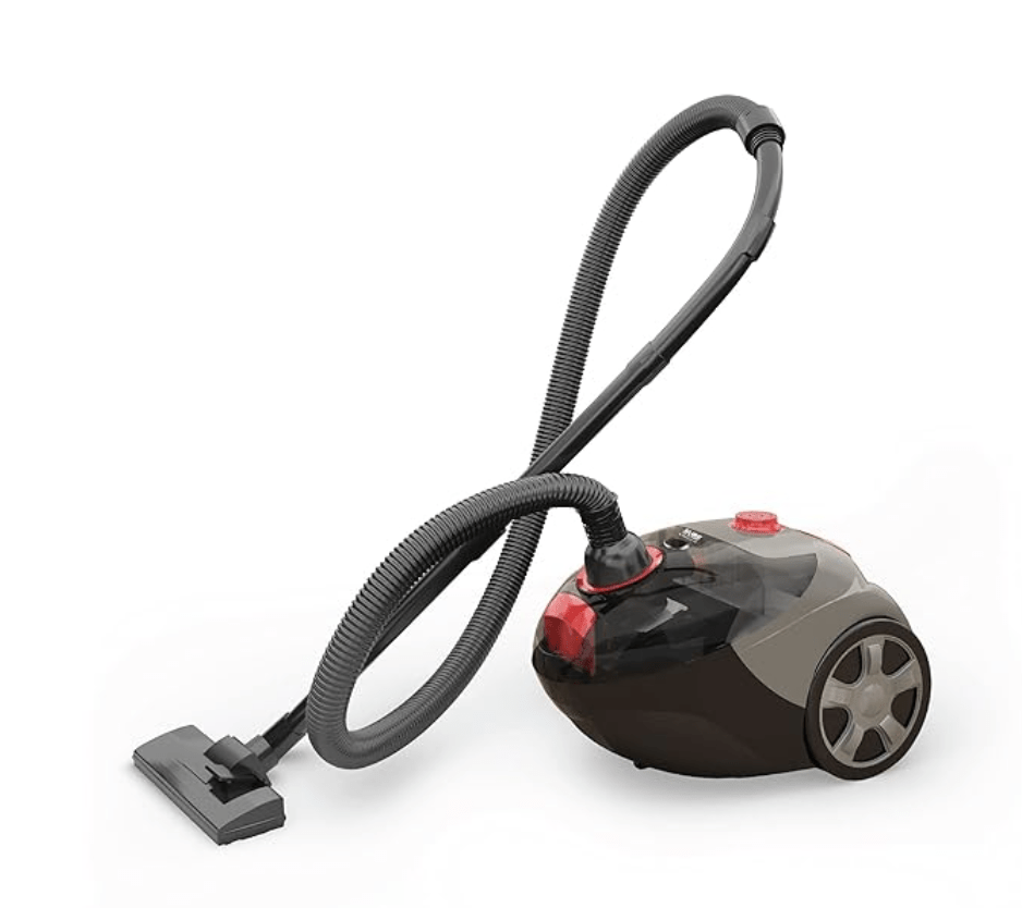 Eureka Forbes Rapid Clean 1150 Watts Powerful Suction Vacuum Cleaner with Reusable dust Bag & 5 Accessories,1 Year Warranty,Compact,Light Weight & Easy to use (Red & Black)