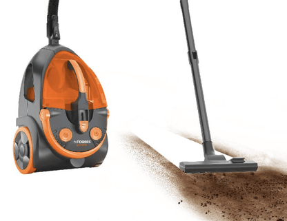 Eureka Forbes Maxxvac Vacuum Cleaner with Cyclonic Technology, Powerful Suction, Vario Power, Auto Cord Winde, Easy Dust Disposal (Black and Orange)