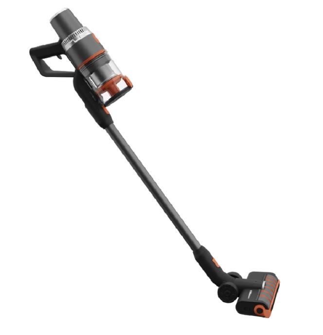 Eureka Forbes Cordless Vaccum Cleaner with ABS Body, Dust Tank, 15-40 Minutes Runtime, 4 Hours Charging (Orange and Black)