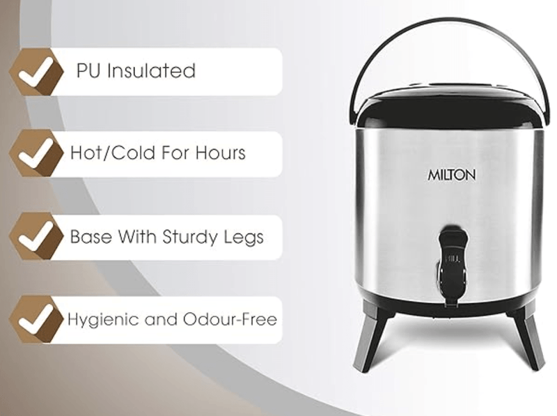 Milton Stellar 3 Thermosteel Water Jug, 2.8 Litres, Silver-2