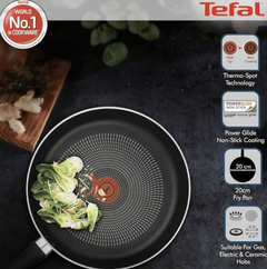Tefal Delicia Powerglide Non-Stick 20 cm Fry Pan (Black), (B4680285)-3