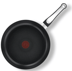 Tefal Cook & Savour Non-Stick Fry Pan with Glass Lid, Smart Thermo Signal Temperature Indicator Technology - (Black) (28 Cm)-1