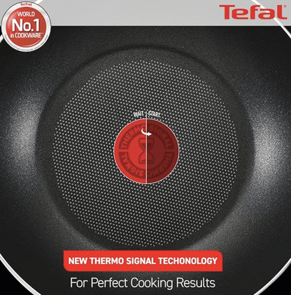 Tefal Delicia Kadhai 24 cm diameter with Lid 2.7 L capacity  (Aluminium, Non-stick)