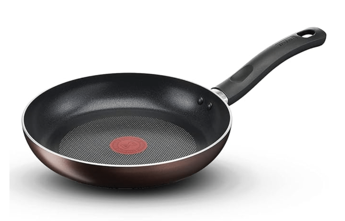 Tefal Day by Day Non Stick Frypan, Smart Thermo Signal Temperature Indicator Technology, Titanium Coating, Black, DDFP-24cm