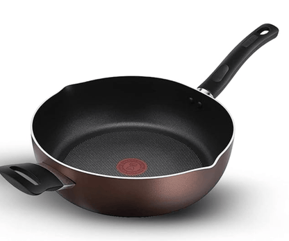 Tefal Day by Day Non Stick Deep Frypan, Smart Thermo Signal Temperature Indicator Technology, Titanium Coating, Black, DDDP-28,Day by Day/DDDP-28