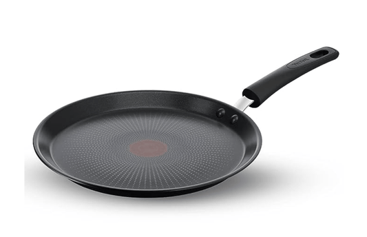 Tefal Cook & Savour Non-Stick Tawa, Smart Thermo Signal Temperature Indicator Technology - (Black) (25 Cm)