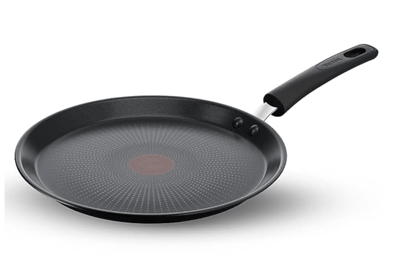Tefal Cook & Savour Non-Stick Tawa, Smart Thermo Signal Temperature Indicator Technology - (Black) (28 Cm)-1
