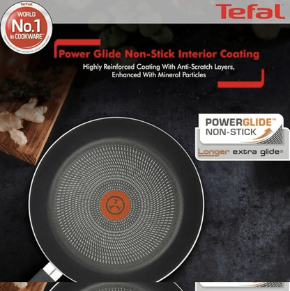 Tefal Paris Edition Non-Stick Aluminium Frying Pan, 1.6 Liters/24 cm, Beige