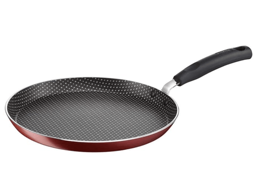 Tefal Simply Chef Aluminium Flat Tawa (30 cm, Red)