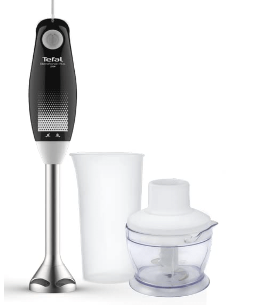 Tefal Blendforce Plus 250W Hand Blender with 800ml Multi-Purpose Jar (Black & White)