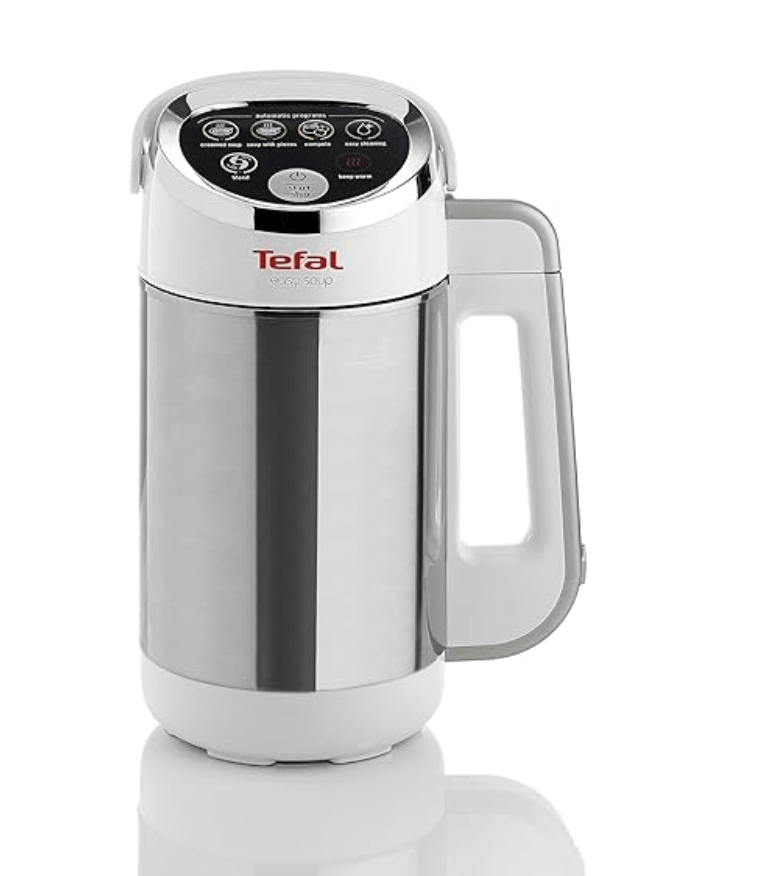 Tefal BL841140 Easy Soup and Smoothie Maker, Stainless Steel, White