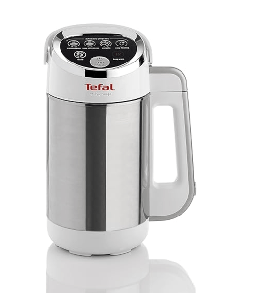 Tefal BL841140 Easy Soup and Smoothie Maker, Stainless Steel, White