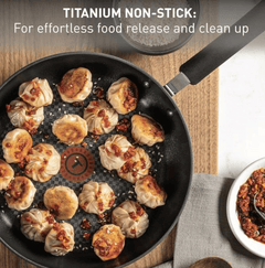 T-fal Ultimate Hard Anodized 2-Piece Scratch Resistant Titanium Nonstick Thermo-Spot PFOA Free 10/12-Inch Cookware Set, Gray, E765S274-2