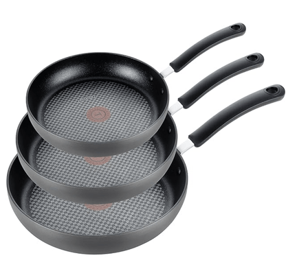 T-fal Ultimate Hard Anodized Nonstick 8-Inch, 10.25-Inch and 12-Inch Fry Pan Cookware Set