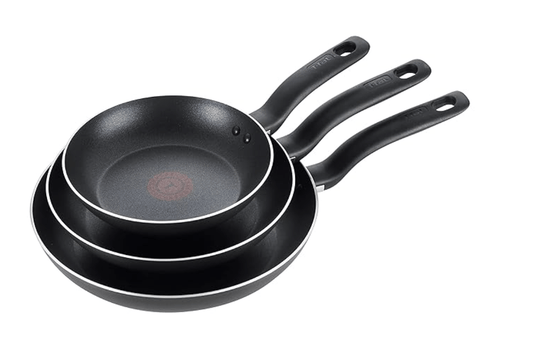 T-Fal B363S3 Specialty Dishwasher Safe PFOA Free Aluminium Nonstick Fry Pan / Saute Pan Cookware Set (Aluminium, 8-Inch 9.5-Inch and 11-Inch) - 3-Pieces