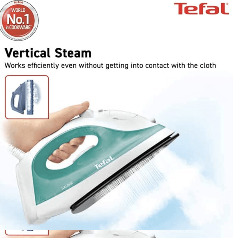 Tefal Plastic Virtuo 1400-Watt Steam Iron (Green), 1400 Watt-1