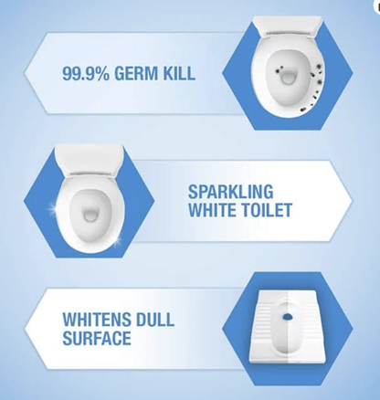 Harpic 500 ml, White and Shine Disinfectant Toilet Cleaner Bleach Liquid