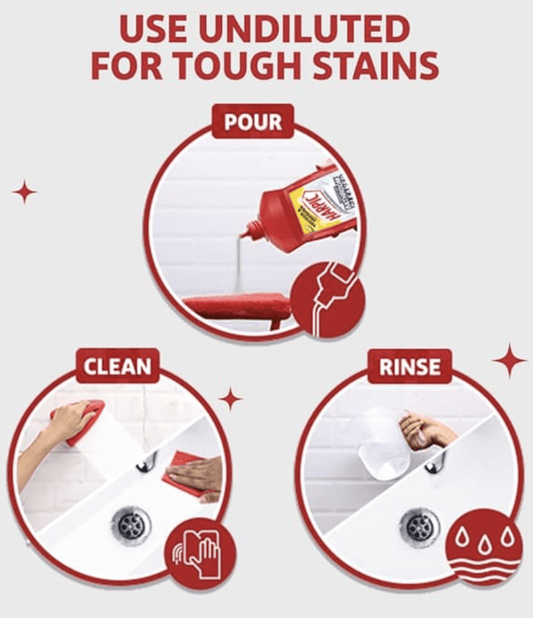 Harpic Disinfectant Bathroom Cleaner Liquid, Lemon - 500ml