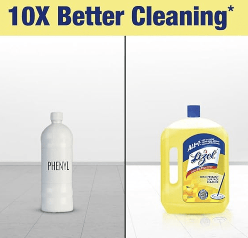 Lizol 2 Litre - Floral, Disinfectant Surface & Floor Cleaner Liquid | Suitable for All Floor Cleaner Mops | Kills 99.9% Germs| India's #1 Floor Cleaner-2