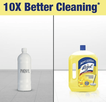 Lizol 2 Litre - Citrus, Disinfectant Surface & Floor Cleaner Liquid | Suitable for All Floor Cleaner Mops | Kills 99.9% Germs| India's #1 Floor Cleaner