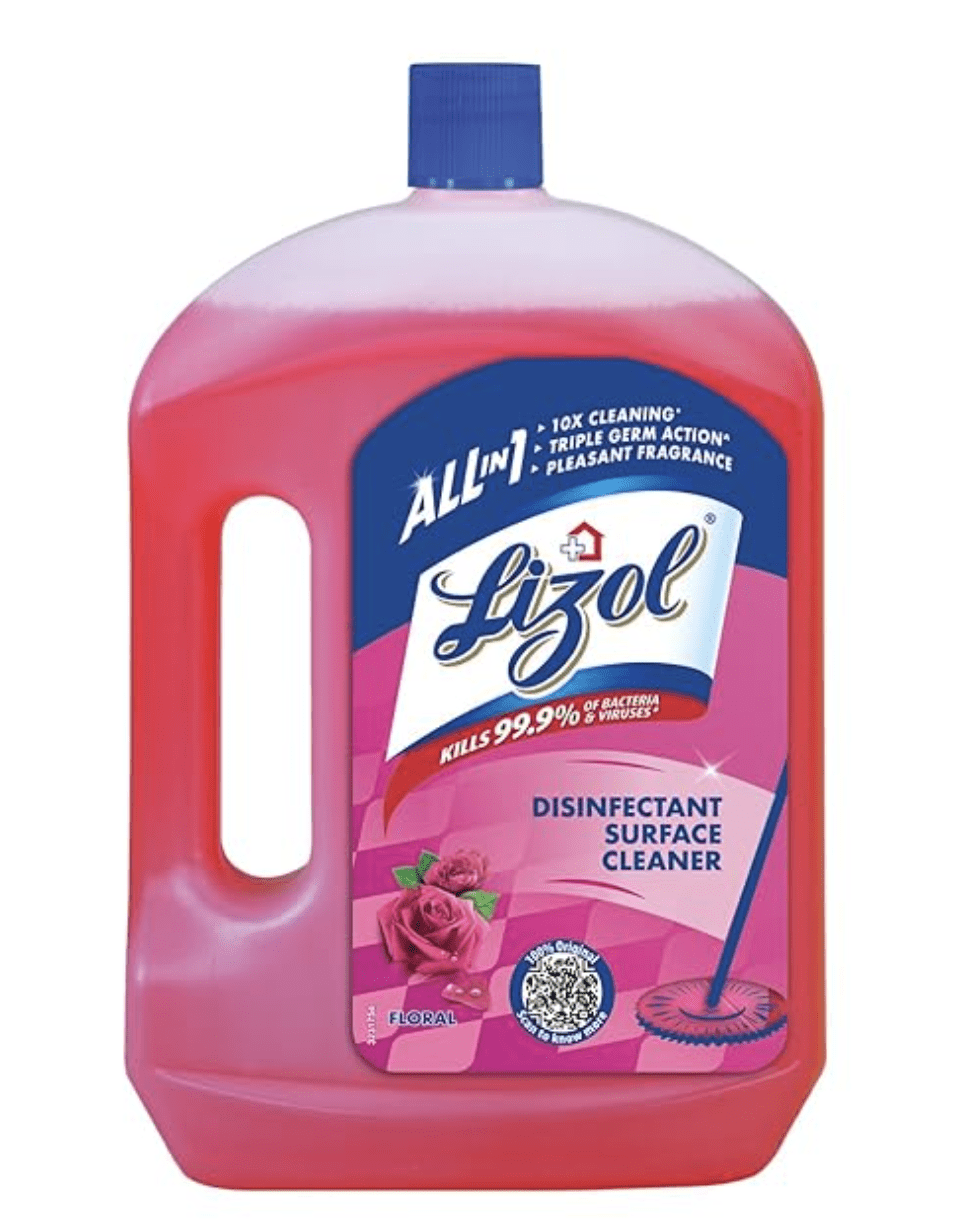 Lizol 2 Litre - Floral, Disinfectant Surface & Floor Cleaner Liquid | Suitable for All Floor Cleaner Mops | Kills 99.9% Germs| India's #1 Floor Cleaner
