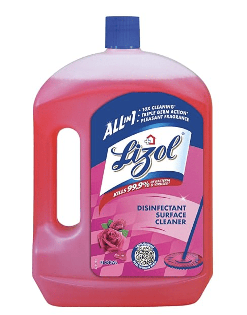 Lizol 2 Litre - Floral, Disinfectant Surface & Floor Cleaner Liquid | Suitable for All Floor Cleaner Mops | Kills 99.9% Germs| India's #1 Floor Cleaner-1