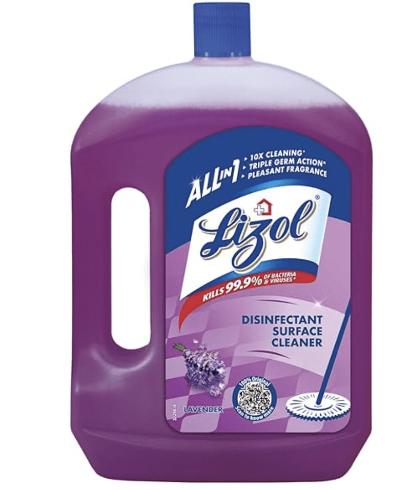 Lizol 2 Litre - Lavender, Disinfectant Surface & Floor Cleaner Liquid | Suitable for All Floor Cleaner Mops | Kills 99.9% Germs| India's #1 Floor Cleaner-1