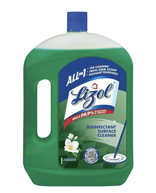 Lizol 2 Litre - Jasmine, Disinfectant Surface & Floor Cleaner Liquid | Suitable for All Floor Cleaner Mops | Kills 99.9% Germs| India's #1 Floor Cleaner