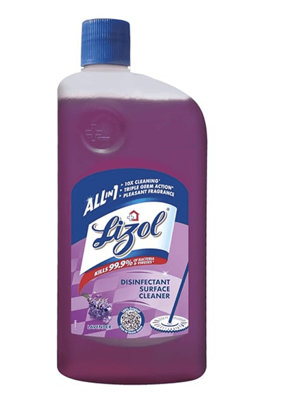 Lizol 1 Litre - Lavender, Disinfectant Surface & Floor Cleaner Liquid | Suitable for All Floor Cleaner Mops | Kills 99.9% Germs| India's #1 Floor Cleaner