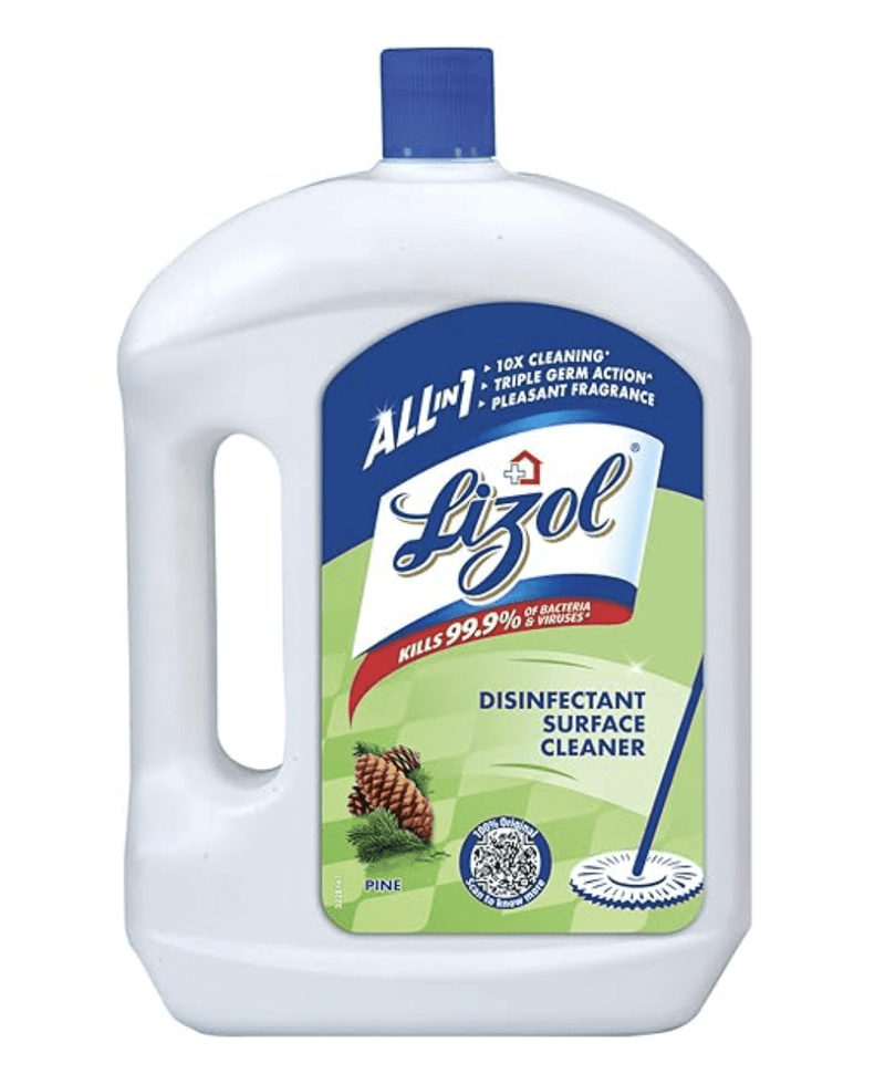 Lizol 2 Litre - Pine, Disinfectant Surface & Floor Cleaner Liquid | Suitable for All Floor Cleaner Mops | Kills 99.9% Germs| India's #1 Floor Cleaner-1