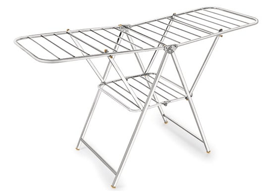 Heavy Duty Rust-Free Stainless Steel Foldable Storage Cloth Drying Stand/Clothes Dryer Stands/Laundry Racks with for Indoor/Outdoor/Balcony (Butterfly Model) (L- 65 inch * W-20 inch * H-36 inch)