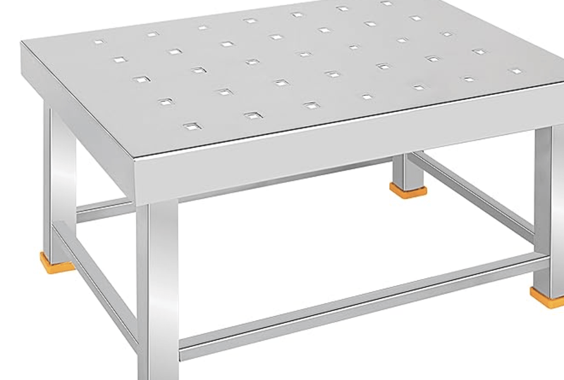 Priya Stainless Steel Kitchen Stool (Patla) (L-13.5inch* W-9inch* H-9inch)-2