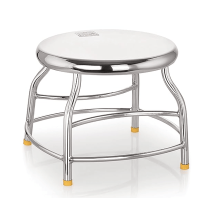 Priya Heavy Durable Stool for Home, Kitchen, Bathroom & Garden(Stool, Diameter-11 inch* H-9inch, Stainless Steel)