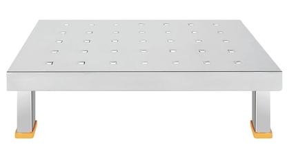 Priya Stainless Steel Stool, Table for Office, Home,Furniture and Outdoor Size Small - Silver