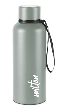 Milton Aura 750 Thermosteel Bottle, 750 ml, Grey | 24 Hours Hot and Cold | Easy to Carry | Rust Proof | Leak Proof | Tea | Coffee | Office| Gym | Home | Kitchen | Hiking | Trekking | Travel Bottle-1