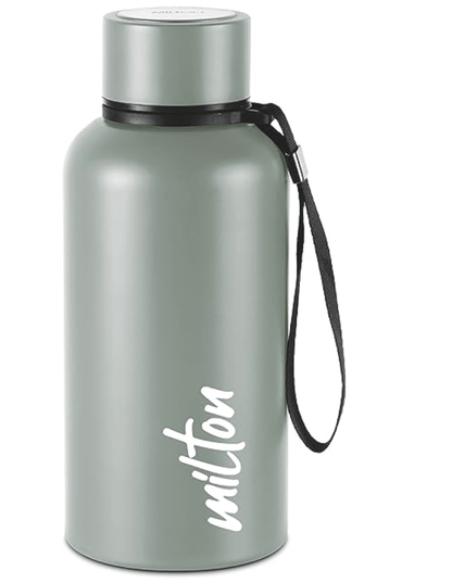 Milton Aura 500 Thermosteel Bottle, 520 ml, Grey | 24 Hours Hot and Cold | Easy to Carry | Rust Proof | Leak Proof | Tea | Coffee | Office| Gym | Home | Kitchen | Hiking | Trekking | Travel Bottle