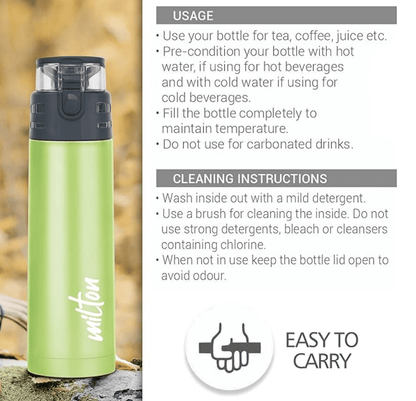 Milton Atlantis 900 Thermosteel Water Bottle, 750 ml